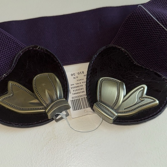 Vintage wet seal purple bow clip belt size S/M - Picture 5 of 5